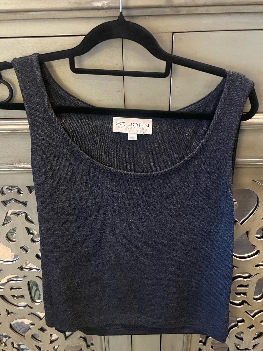 St. John Collection Women's grey Knit Tank